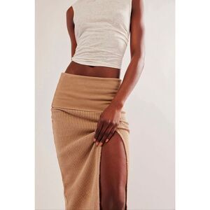 Free People One Pari Midi Skirt Bunny L